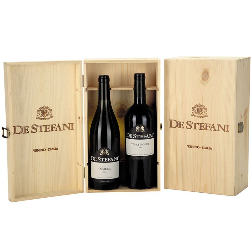 Wooden case for 2 bottles (without bottles)