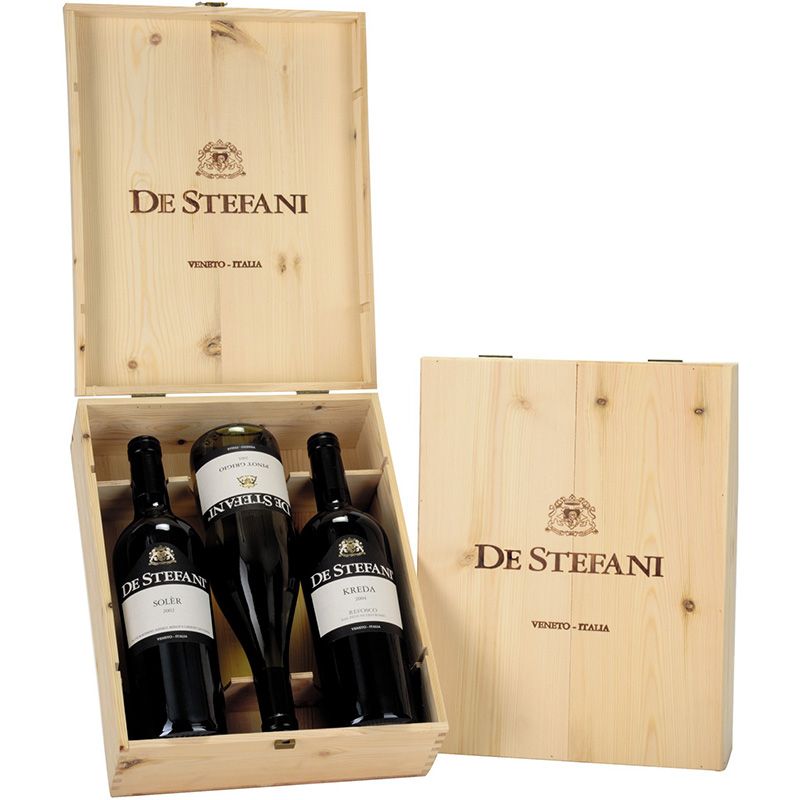 Wooden case 3 bottles (without bottles)